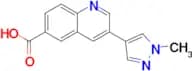 3-(1-METHYL-1H-PYRAZOL-4-YL)QUINOLINE-6-CARBOXYLIC ACID