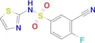 3-CYANO-4-FLUORO-N-(THIAZOL-2-YL)BENZENESULFONAMIDE