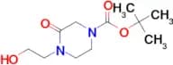TERT-BUTYL 4-(2-HYDROXYETHYL)-3-OXOPIPERAZINE-1-CARBOXYLATE