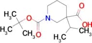 1-BOC-3-ISOPROPYLPIPERIDINE-3-CARBOXYLIC ACID