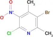 3-BROMO-6-CHLORO-2,4-DIMETHYL-5-NITROPYRIDINE
