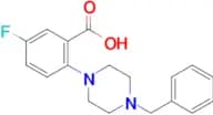2-(4-BENZYLPIPERAZINO)-5-FLUOROBENZOIC ACID