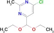 4-CHLORO-6-(DIETHOXYMETHYL)-2-METHYLPYRIMIDINE