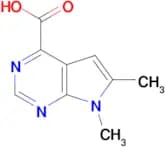 6,7-DIMETHYL-7H-PYRROLO[2,3-D]PYRIMIDINE-4-CARBOXYLIC ACID