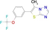 6-METHYL-5-(3-(TRIFLUOROMETHOXY)PHENYL)THIAZOLO[3,2-B][1,2,4]TRIAZOLE