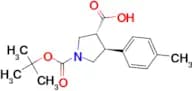 TRANS-1-(TERT-BUTOXYCARBONYL)-4-(P-TOLYL)PYRROLIDINE-3-CARBOXYLIC ACID