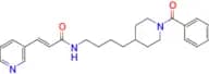 (E)-N-(4-(1-BENZOYLPIPERIDIN-4-YL)BUTYL)-3-(PYRIDIN-3-YL)ACRYLAMIDE