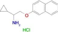 [1-cyclopropyl-2-(2-naphthyloxy)ethyl]amine hydrochloride