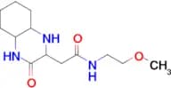 N-(2-methoxyethyl)-2-(3-oxodecahydroquinoxalin-2-yl)acetamide