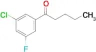1-(3-Chloro-5-fluorophenyl)pentan-1-one