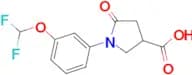 1-[3-(Difluoromethoxy)phenyl]-5-oxopyrrolidine-3-carboxylic acid