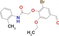 2-(2-bromo-6-ethoxy-4-formylphenoxy)-N-(2-methylphenyl)acetamide