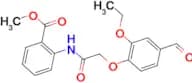 methyl 2-{[(2-ethoxy-4-formylphenoxy)acetyl]amino}benzoate