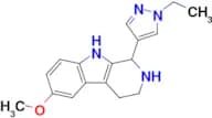 1-(1-ethyl-1H-pyrazol-4-yl)-6-methoxy-2,3,4,9-tetrahydro-1H-beta-carboline