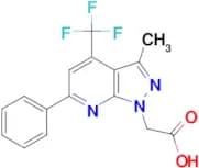 [3-methyl-6-phenyl-4-(trifluoromethyl)-1H-pyrazolo[3,4-b]pyridin-1-yl]acetic acid