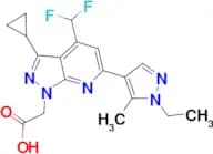 [3-cyclopropyl-4-(difluoromethyl)-6-(1-ethyl-5-methyl-1H-pyrazol-4-yl)-1H-pyrazolo[3,4-b]pyridin-1…