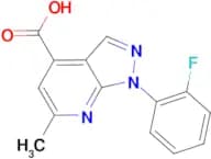 1-(2-fluorophenyl)-6-methyl-1H-pyrazolo[3,4-b]pyridine-4-carboxylic acid