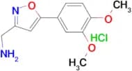 [5-(3,4-dimethoxyphenyl)isoxazol-3-yl]methylamine hydrochloride