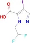 1-(2,2-difluoroethyl)-4-iodo-1H-pyrazole-5-carboxylic acid