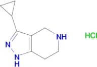 3-cyclopropyl-4,5,6,7-tetrahydro-1H-pyrazolo[4,3-c]pyridine hydrochloride