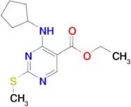 Ethyl 4-(cyclopentylamino)-2-(methylthio)pyrimidine-5-carboxylate