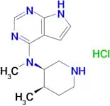 N-Methyl-N-((3R,4R)-4-methylpiperidin-3-yl)-7H-pyrrolo[2,3-d]pyrimidin-4-amine hydrochloride