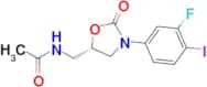 (S)-N-[3-(3-Fluoro-4-iodophenyl)-2-oxo-oxazolidin-5-ylmethyl]acetamide