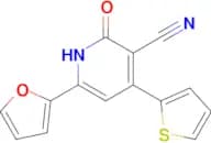 6-(Furan-2-yl)-2-oxo-4-(thiophen-2-yl)-1,2-dihydropyridine-3-carbonitrile