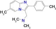 N,N-Dimethyl-1-(6-methyl-2-(p-tolyl)imidazo[1,2-a]pyridin-3-yl)methanamine