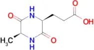 3-((2S,5S)-5-Methyl-3,6-dioxopiperazin-2-yl)propanoic acid