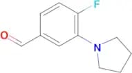 4-Fluoro-3-(pyrrolidin-1-yl)benzaldehyde
