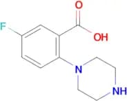 5-Fluoro-2-(piperazin-1-yl)benzoic acid