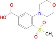 4-(Methylsulfonyl)-3-morpholinobenzoic acid