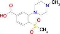 3-(4-Methylpiperazin-1-yl)-4-(methylsulfonyl)benzoic acid