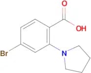 4-Bromo-2-(pyrrolidin-1-yl)benzoic acid
