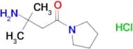3-Amino-3-methyl-1-(pyrrolidin-1-yl)butan-1-one hydrochloride
