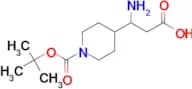3-Amino-3-(1-(tert-butoxycarbonyl)piperidin-4-yl)propanoic acid