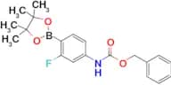 Benzyl (3-fluoro-4-(4,4,5,5-tetramethyl-1,3,2-dioxaborolan-2-yl)phenyl)carbamate