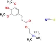 2-((3-(4-Hydroxy-2,5-dimethoxyphenyl)acryloyl)oxy)-N,N,N-trimethylethanaminium thiocyanate