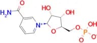 ((2R,3S,4R,5R)-5-(3-Carbamoylpyridin-1-ium-1-yl)-3,4-dihydroxytetrahydrofuran-2-yl)methyl hydrogen…