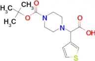2-(4-(tert-Butoxycarbonyl)piperazin-1-yl)-2-(thiophen-3-yl)acetic acid