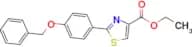 Ethyl 2-(4-(benzyloxy)phenyl)thiazole-4-carboxylate