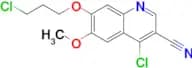 4-Chloro-7-(3-chloropropoxy)-6-methoxyquinoline-3-carbonitrile