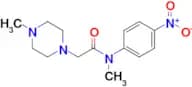 N-Methyl-2-(4-methylpiperazin-1-yl)-N-(4-nitrophenyl)acetamide