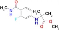 Methyl 2-((3-fluoro-4-(methylcarbamoyl)phenyl)amino)-2-methylpropanoate