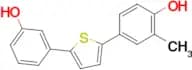 4-(5-(3-Hydroxyphenyl)thiophen-2-yl)-2-methylphenol