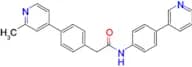2-(4-(2-Methylpyridin-4-yl)phenyl)-N-(4-(pyridin-3-yl)phenyl)acetamide