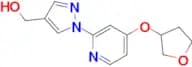 (1-(4-((Tetrahydrofuran-3-yl)oxy)pyridin-2-yl)-1H-pyrazol-4-yl)methanol