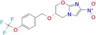 (S)-2-Nitro-6-((4-(trifluoromethoxy)benzyl)oxy)-6,7-dihydro-5H-imidazo[2,1-b][1,3]oxazine