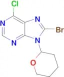 8-Bromo-6-chloro-9-(tetrahydro-2H-pyran-2-yl)-9H-purine